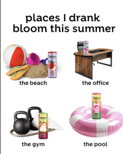 Bloom drink summer favorites graphic