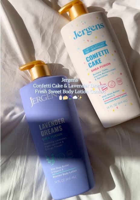 Jergens Confetti Cake body lotion promotion